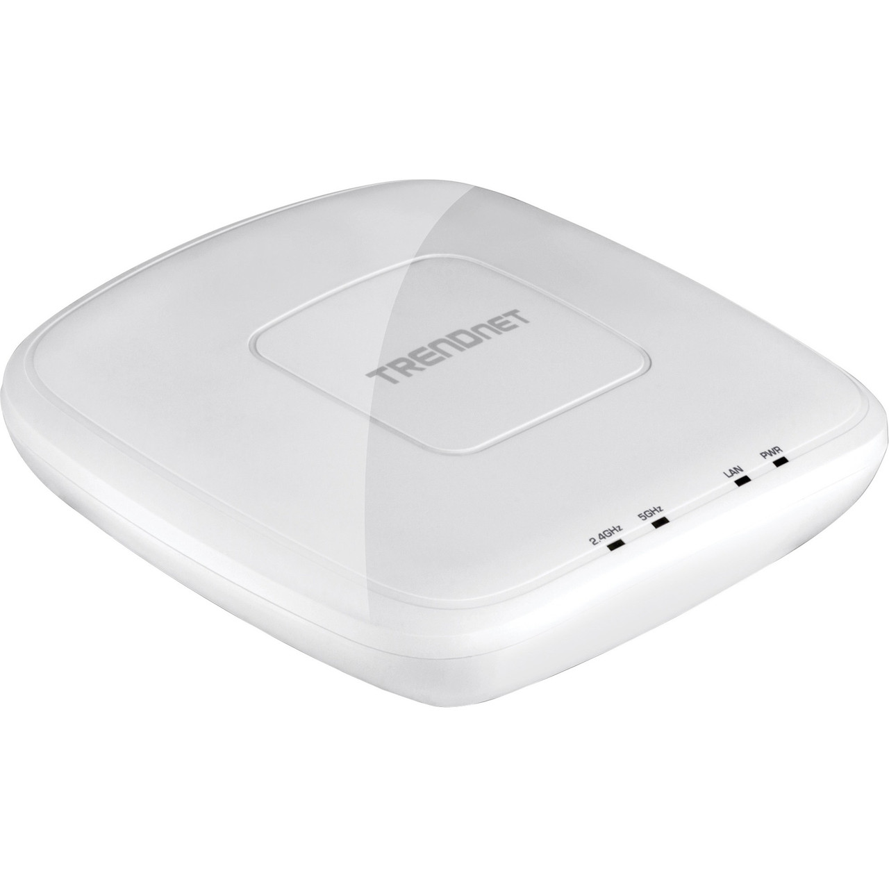 Trendnet AC1200 Dual Band PoE Indoor Access Point, MU-MIMO, 867 Mbps WiFi AC, 300 Mbps WiFi N Bands, Client Bridge, Repeater Modes, Gigabit PoE LAN Port, Captive Portal For Hotspot, White, TEW-821DAP