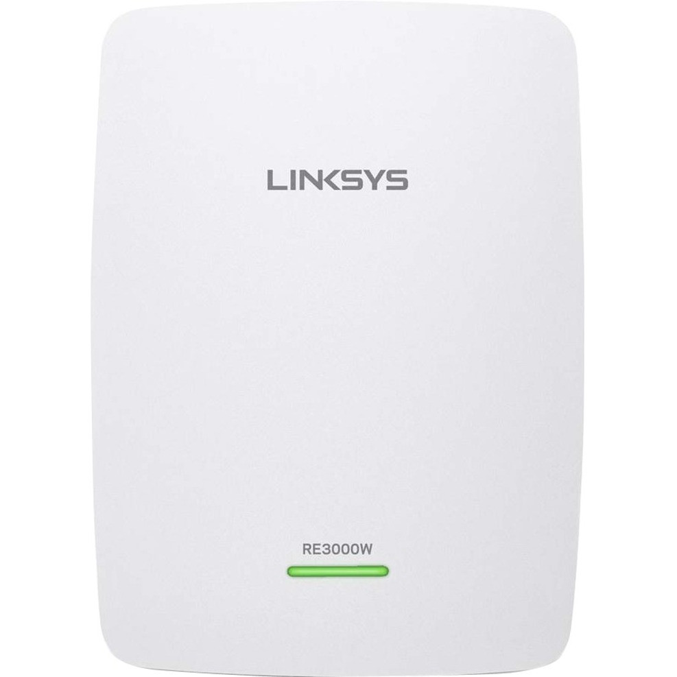 Linksys RE3000W IEEE 802.11n 300 Mbit/s Wireless Range Extender - 2.40 GHz - 1 x Network (RJ-45) - Ethernet, Fast Ethernet - Wall Mountable - RE3000W-LA Linksys RE3000W IEEE 802.11n 300 Mbit/s Wireless Range Extender - 2.40 GHz - 1 x Network (RJ-45) - Ethernet, Fast Ethernet - Wall Mountable - RE3000W-LA