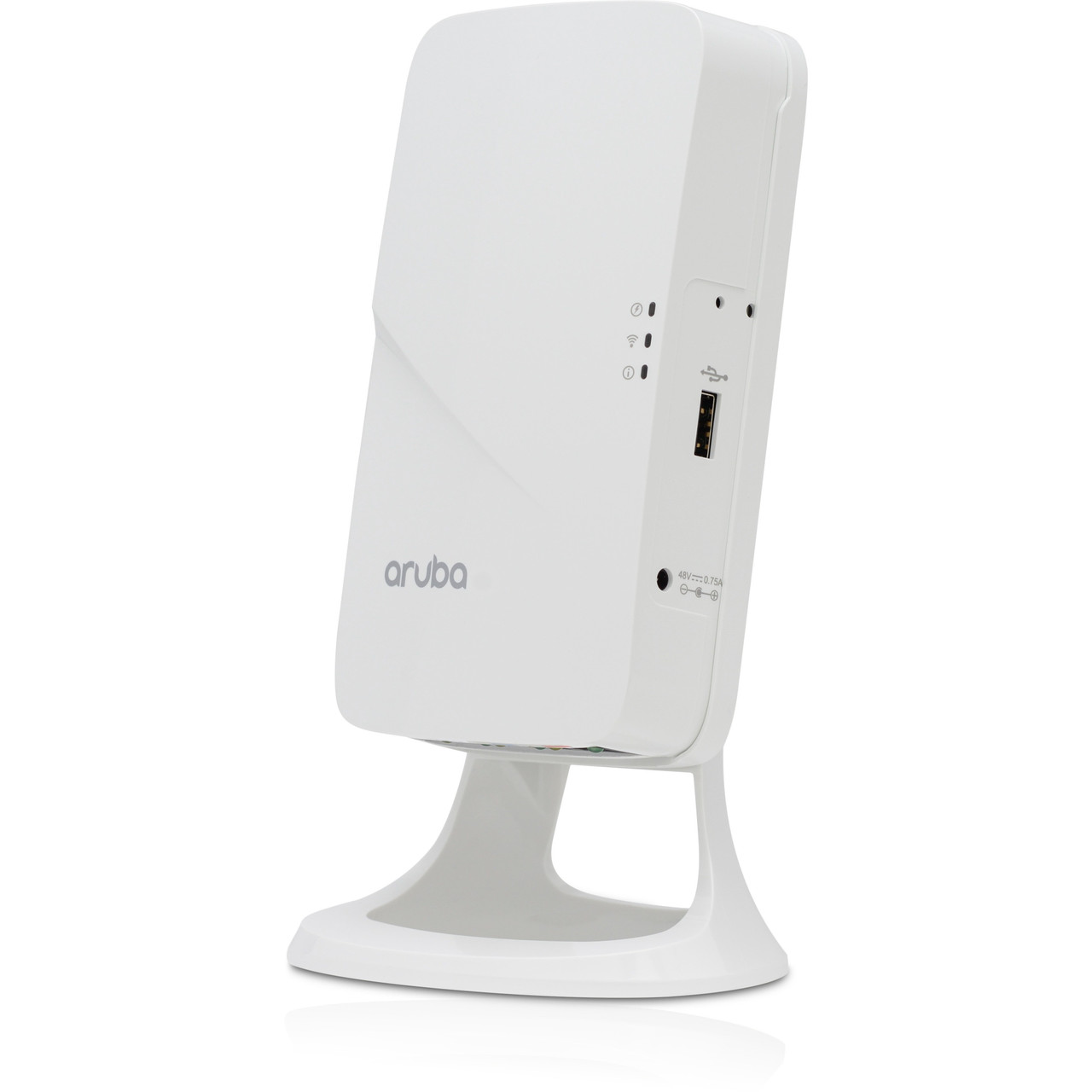 HPE Aruba AP-303H IEEE 802.11ac 1.24 Gbit/s Wireless Access Point - 5 GHz, 2.40 GHz - MIMO Technology - 6 x Network (RJ-45) - Gigabit Ethernet -PoE Ports - Wall Mountable, Desktop - JY682A