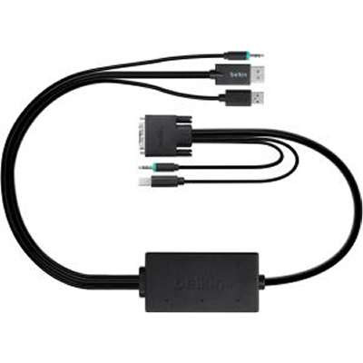 Belkin DISPLAYPORT TO DVI SKVM CABLE KIT, 6FT. - F1D9017B06