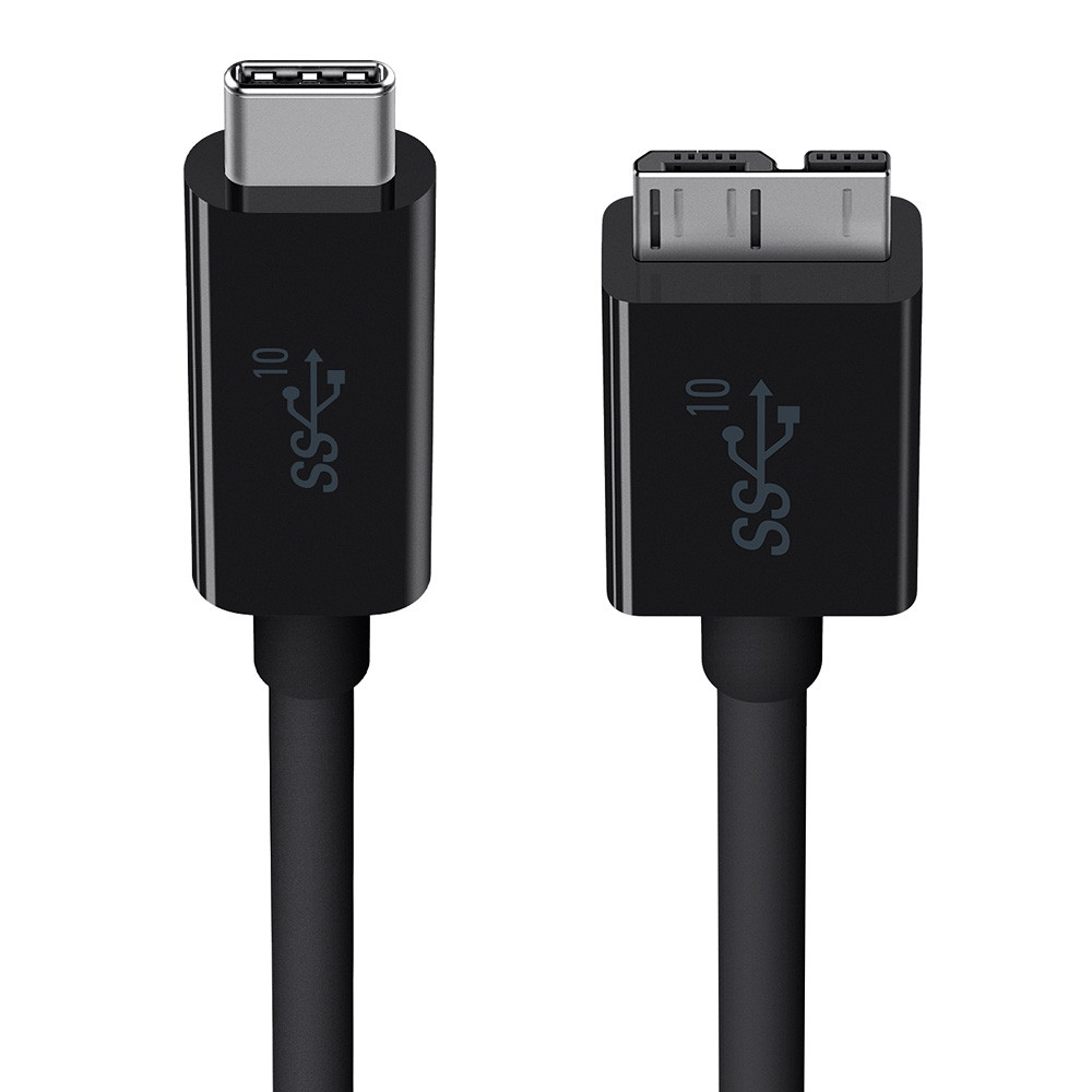 Belkin CABLE,USB,USBA/USBMICROB,3M,BLACK. - F2CU012BT3M-BLK