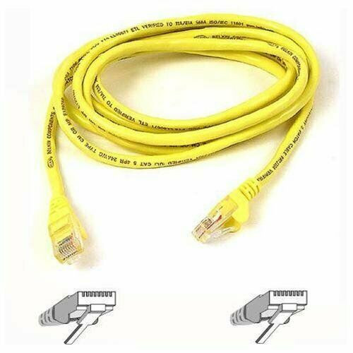 Belkin Patch cable - RJ-45 (M) - RJ-45 (M) - 6 ft - UTP - ( CAT 5e ) - yellow. - A3X126-06-YLW