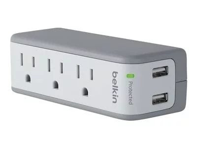 Belkin 3-Outlet, 2 USB Mini Surge Protector wit. - BZ103050-TVL