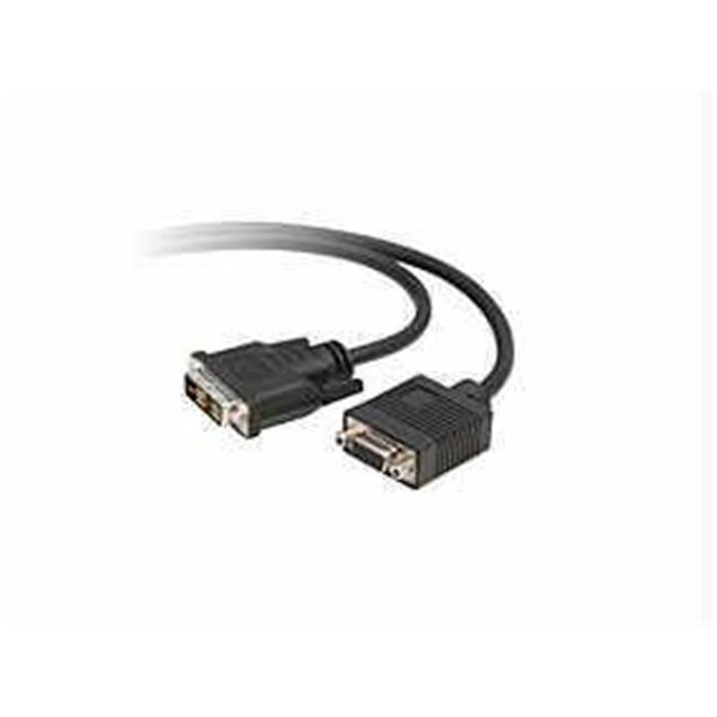 Belkin Video adapter - 23 pin DVI-Integrated(Single-Link) - Male - 15 pin HD D-Sub (HD-15) - Female - 3 feet - Black. - F2E0162-03-SV
