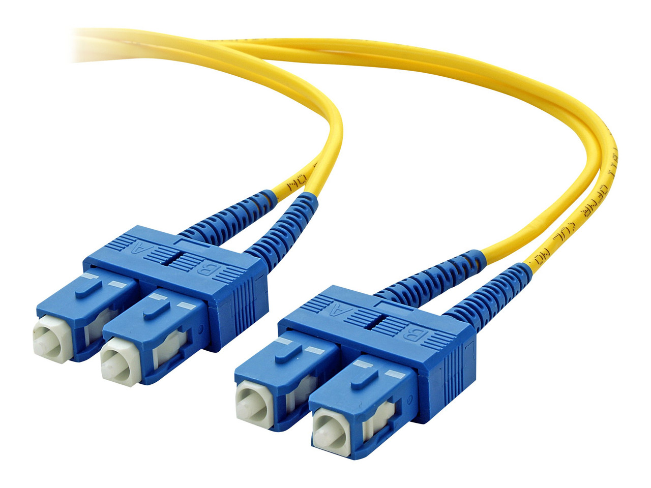 Belkin Patch cable - SC single mode (M) - SC single mode (M) - 1 m - fiber optic - 8.3 / 125 micron - yellow. - F2F80277-01M