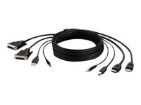 Belkin Dual-Head DVI-D to HDMI KVM Combo Cable, 10. - F1DN2CCBL-DH-10