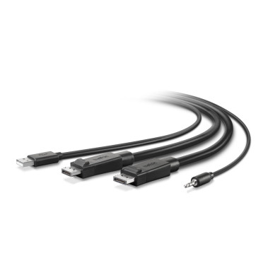 Belkin Dual-Head HDMI to HDMI High Retention KVM Combo Cable, 6. - F1DN2CCBL-HH-6