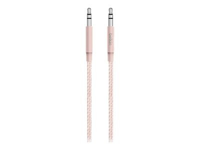 Belkin Metallic AUX Cable, Rose Gold, 4 Feet. - AV10164BT04-C00
