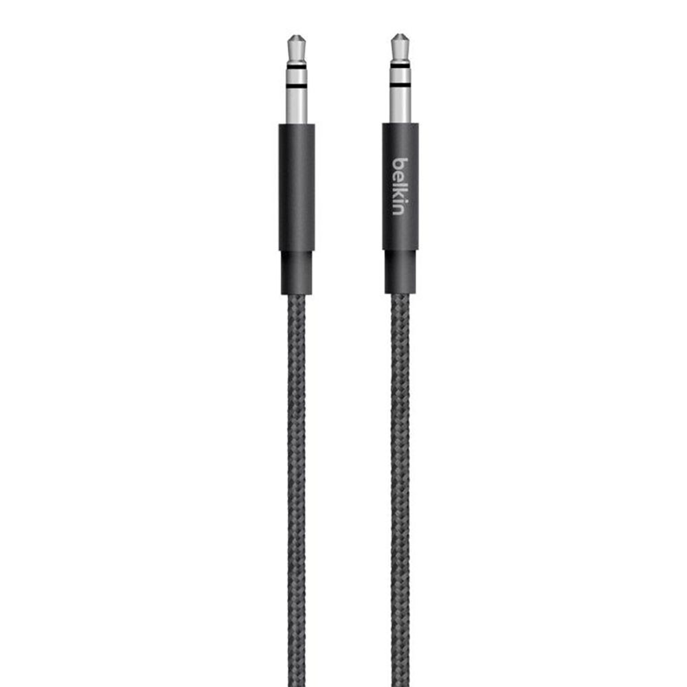 Belkin CABLE,PREMIUM,3.5MM AUDIO,BRAIDED,4 ,BLACK. - AV10164BT04-BLK