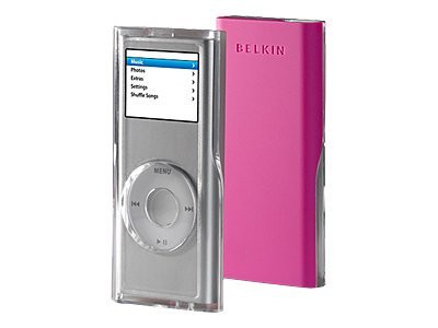 Belkin iPOD NANO 2G ACRYLIC CASE W/TEXTURE; PINK/CLOUD. - F8Z154-PKC