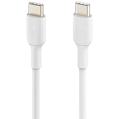 Belkin PVC C-C 2.0 2M, WHT. - PMWH2003BT2M