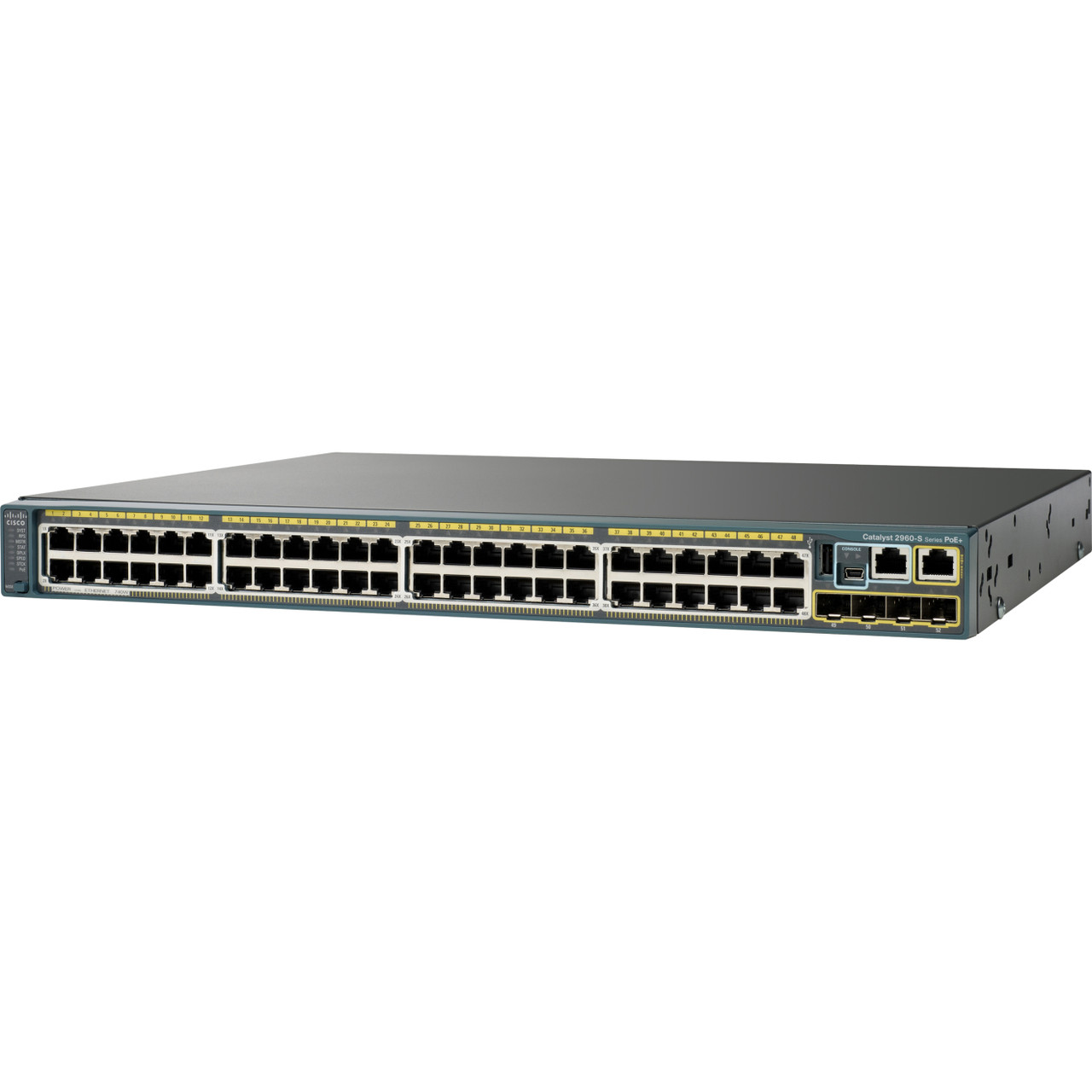 Cisco Catalyst 2960S-48LPD-L Ethernet Switch - 48 Ports - Manageable - Gigabit Ethernet, Fast Ethernet - 10/100/1000Base-T, 10/100Base-TX - Refurbished - 2 Layer Supported - PoE Ports - 1U High - Rack-mountable - WS-C2960S48LPDL-RF