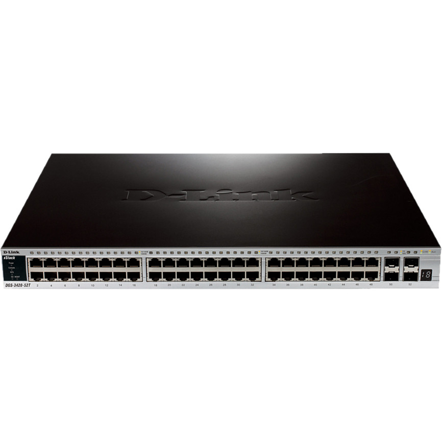 D-Link xStack DGS-3420-52T Layer 3 Switch - DGS-3420-52T