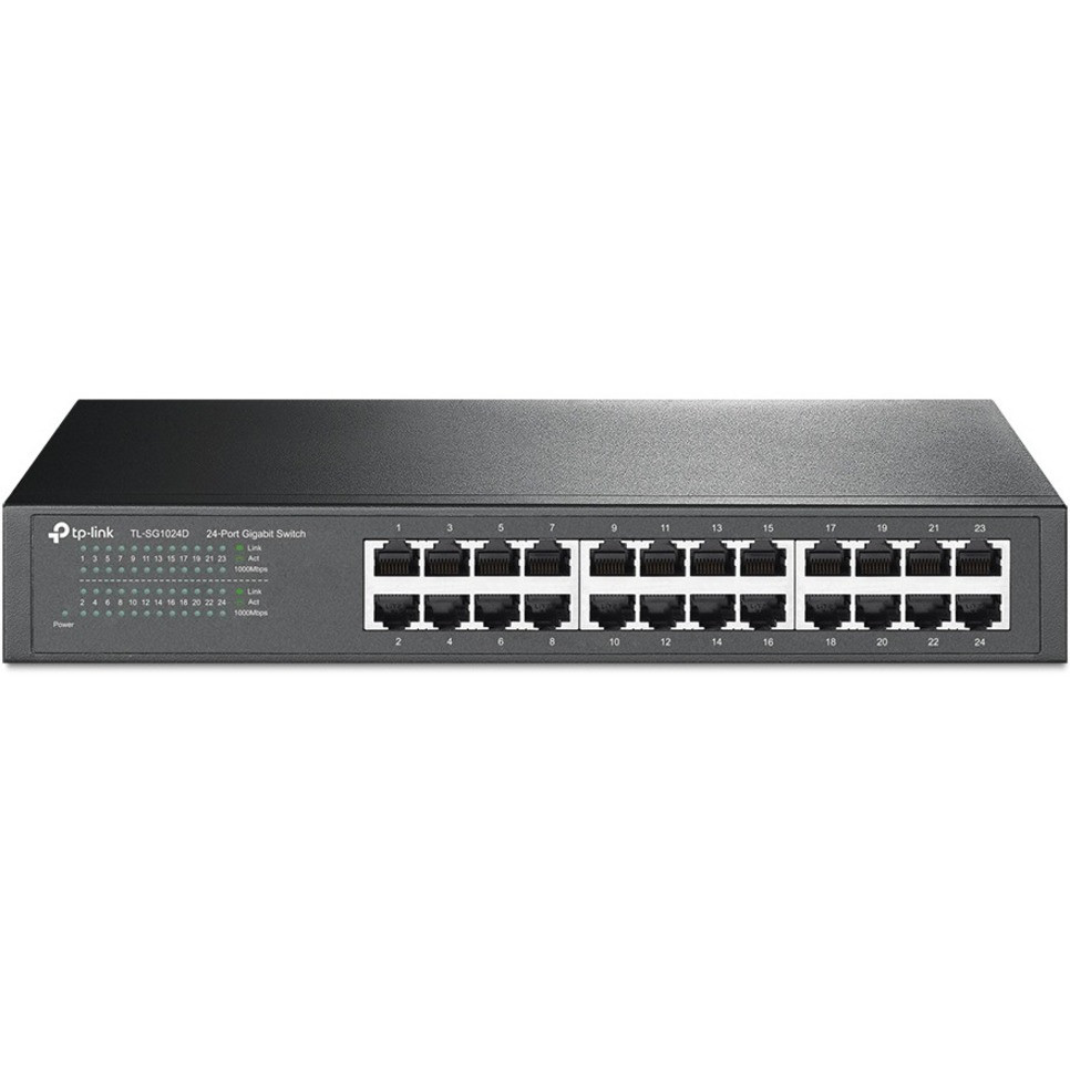 TP-Link TL-SG1024D - 24-Port Gigabit Ethernet Unmanaged Switch - Limited Lifetime Warranty - TL-SG1024D