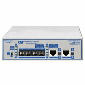 Omnitron FlexSwitch 600XC 2Fx+2U Fast Ethernet Compact Switch - 2 x 10/100Base-TX, 2 x 100Base-LX - 6541-0-FK