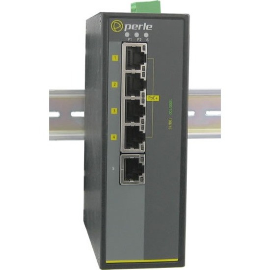 Perle IDS-105GPP-S2ST120 - with Power Over Ethernet - 6 Ports - 10/100/1000Base-T, 1000Base-ZX - 2 Layer Supported - Twisted Pair, Optical Fiber - Rail-mountable, Wall Mountable, Panel-mountable - 5 Year Limited Warranty- 07011810