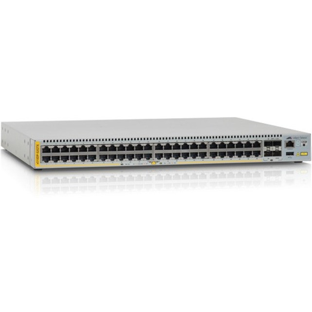 Allied Telesis 24 Port 10/100/1000T Gigabit Stackable Gigabit ToR Switch w/ 4 SFP+ Dual Hot-Swappable PSU bay. (PSU ordered separately with a choice of AC or DC and standard or reverse air flow) - AT-X510DP-28GTX