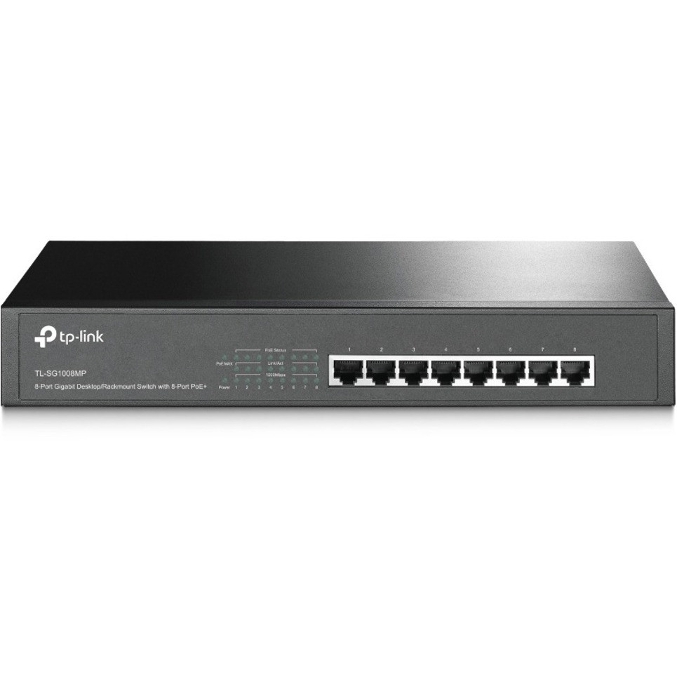 TP-Link TL-SG1008MP - 8-Port Gigabit PoE Switch - Limited Lifetime Protection - TL-SG1008MP