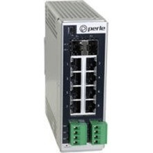 Perle IDS-710HP Ethernet Switch - 8 Ports - Manageable - 2 Layer Supported - Modular - 2 SFP Slots - 480 W Power Consumption - Optical Fiber, Twisted Pair - PoE Ports - DIN Rail Mountable, Panel-mountable, Wall Mountable - 07017270