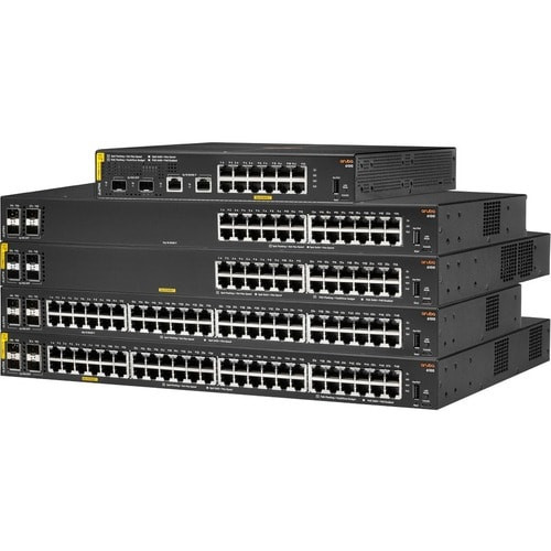 HPE 6100 48G Class4 PoE 4SFP+ 370W Switch - 48 Ports - Manageable - 3 Layer Supported - Modular - 30.60 W Power Consumption - 370 W PoE Budget - Twisted Pair, Optical Fiber PoE Ports - 1U - JL675A#ABA