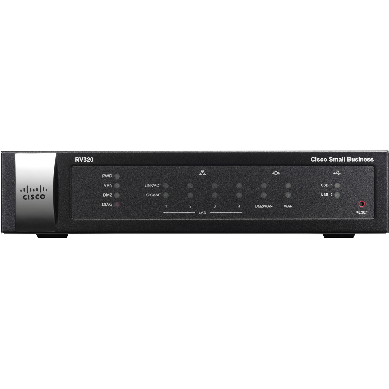 Cisco RV320 Dual Gigabit WAN VPN Router - 6 Ports - Gigabit Ethernet - Desktop Lifetime Warranty - RV320-K9-AR