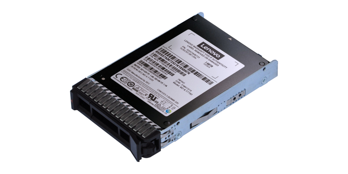 Lenovo Thinkserver 2.5 Inch 7.68Tb Pm1633A Enterprise Capacity Sas 12Gb Hs Ssd - 4XB0K12402