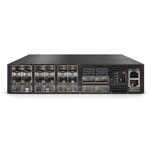 Nvidia Mellanox SN2010 Ethernet Switch For Hyperconverged Infrastructures - Manageable - 3 Layer Supported - Modular - Optical Fiber - 1U High - Rack-mountable, Rail-mountable - MSN2010-CB2FC