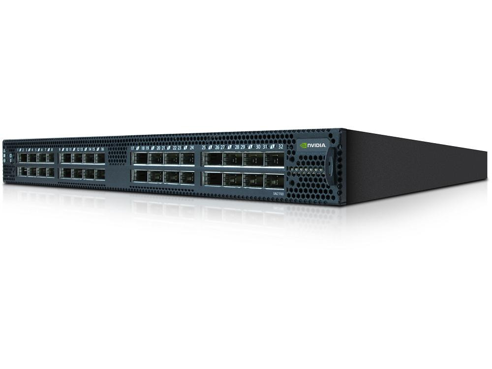 Nvidia Mellanox Spectrum SN2700 - Switch - L3 - managed - 32 x 100 Gigabit QSFP28 - front To back airflow - rack-mountable - MSN2700-CS2R