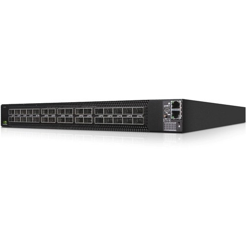 Nvidia Mellanox Spectrum-2 Msn3700C Ethernet Switch - 3 Layer Supported - Modular - Optical Fiber - 1U High - Rack-Mountable, Rail-Mountable - 1 Year Limited Warranty 1U Open Switch W/ Cumulus Linux 32 - MSN3700-CS2RC