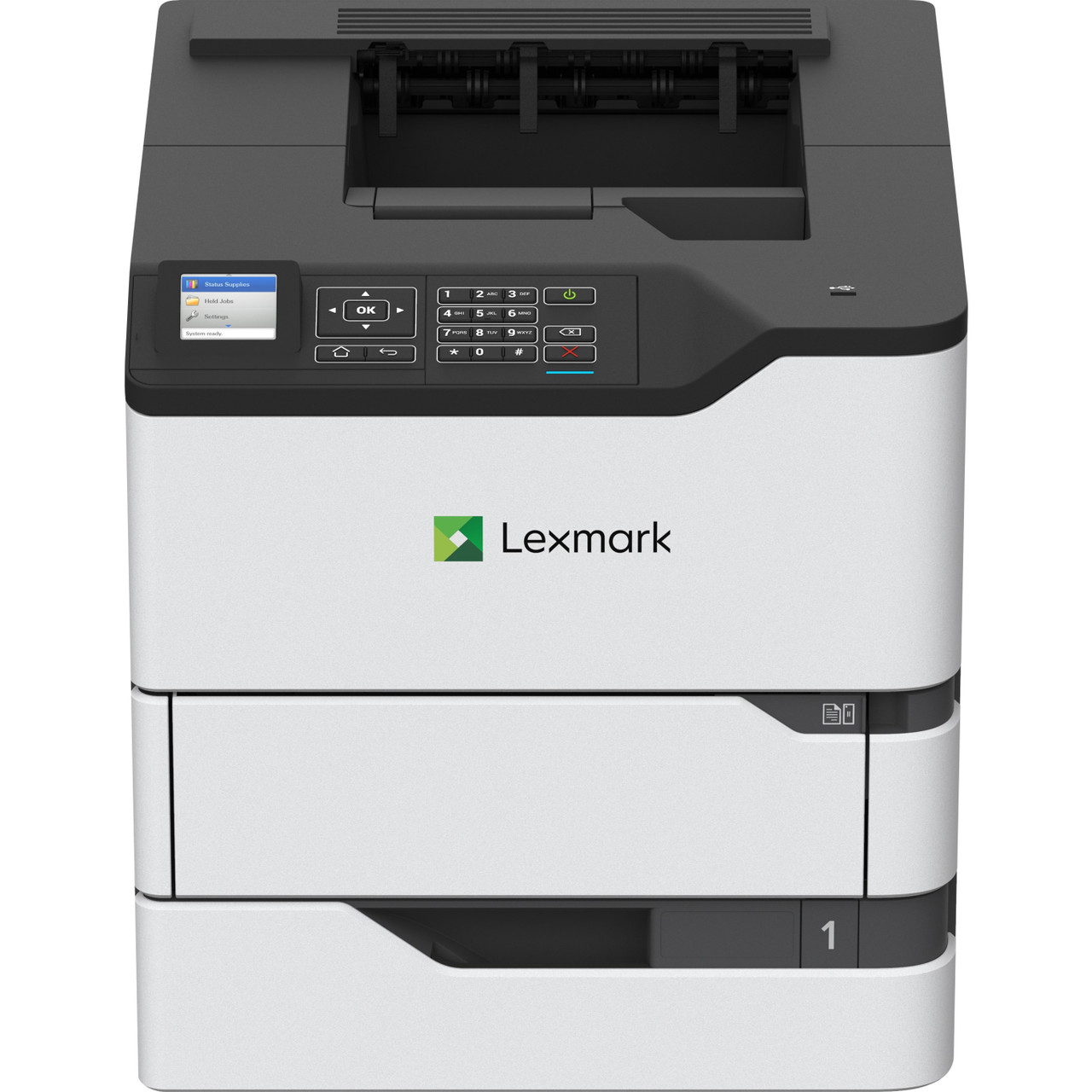 Lexmark MS820 MS825dn Desktop Laser Printer - Monochrome - 70 ppm Mono - 1200 x 1200 dpi Print - Automatic Duplex Print - 650 Sheets Input - Ethernet - 350000 Pages Duty Cycle- 50G0300