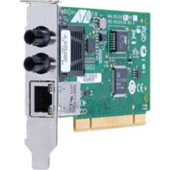 Allied Telesis 100Mbps Fast Ethernet Dual-Port Fiber and Copper Network Interface Card - PCI Express - 3 Port(s) - 1 x Network (RJ-45) - 2 x ST Port(s) - Optical Fiber, Twisted Pair - Low-profile - AT-2701FTXA/ST-901