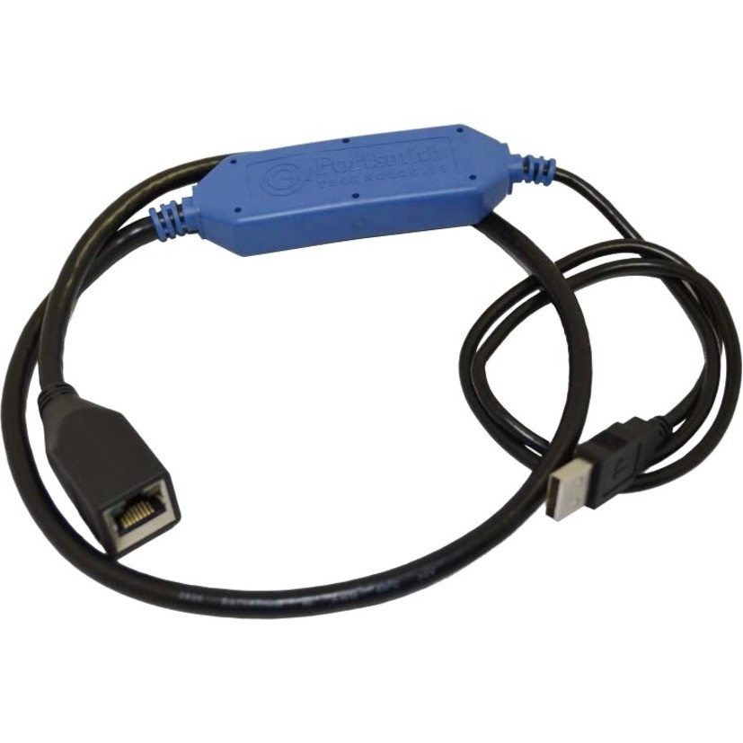 Portsmith Fully-Encapsulated USB (Type A) Client to Ethernet Adapter (For use with tablets, laptops, etc. Type A USB port) - USB - 1 Port(s) - 1 - Twisted Pair - 10/100Base-TX - Desktop - PSA1U1E-E