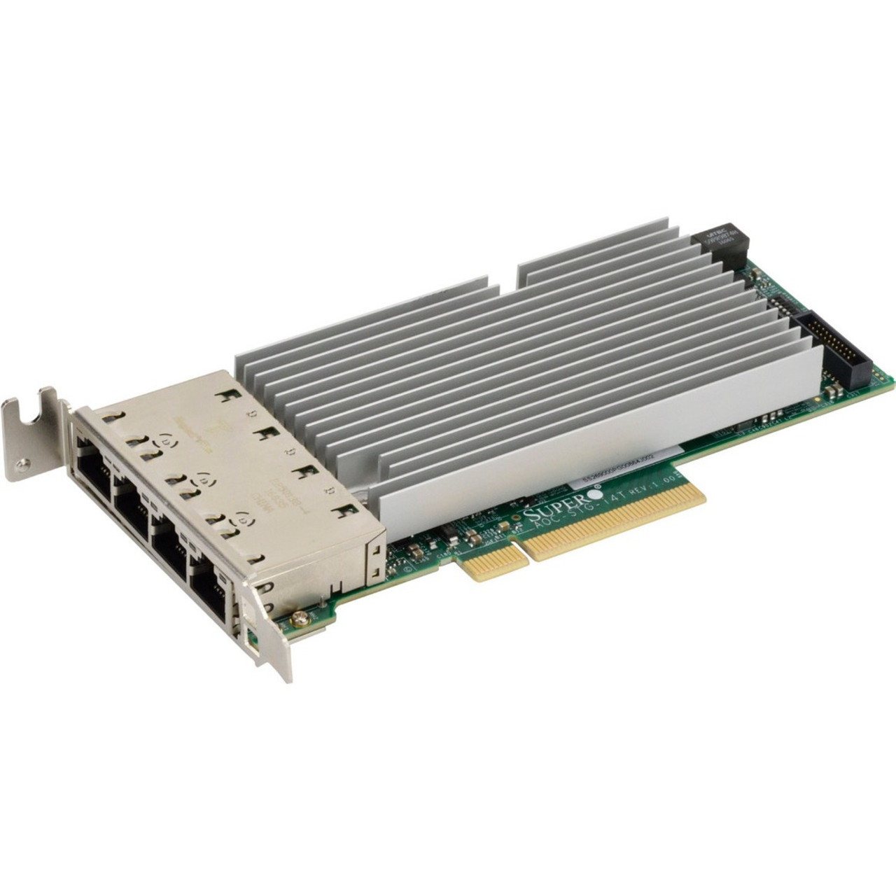 Supermicro 10Gigabit Ethernet Card - PCI Express 3.0 x8 - 4 Port(s) - 4 - Twisted Pair - 10GBase-T - AOC-STG-I4T-O