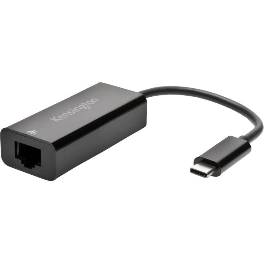 Kensington CA1100E USB-C to Ethernet Adapter - USB Type C - 128 MB/s Data Transfer Rate - 1 Port(s) - 1 - Twisted Pair - 10/100/1000Base-T - Plug-in Module - K33475WW