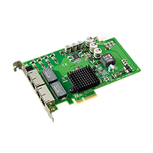 Advantech 4-Port PCI Express GigE Vision Frame Grabber - PCI Express x4 - 4 Port(s) - 4 - Twisted Pair - 10/100/1000Base-TX - Plug-in Card - PCIE-1674E-AE