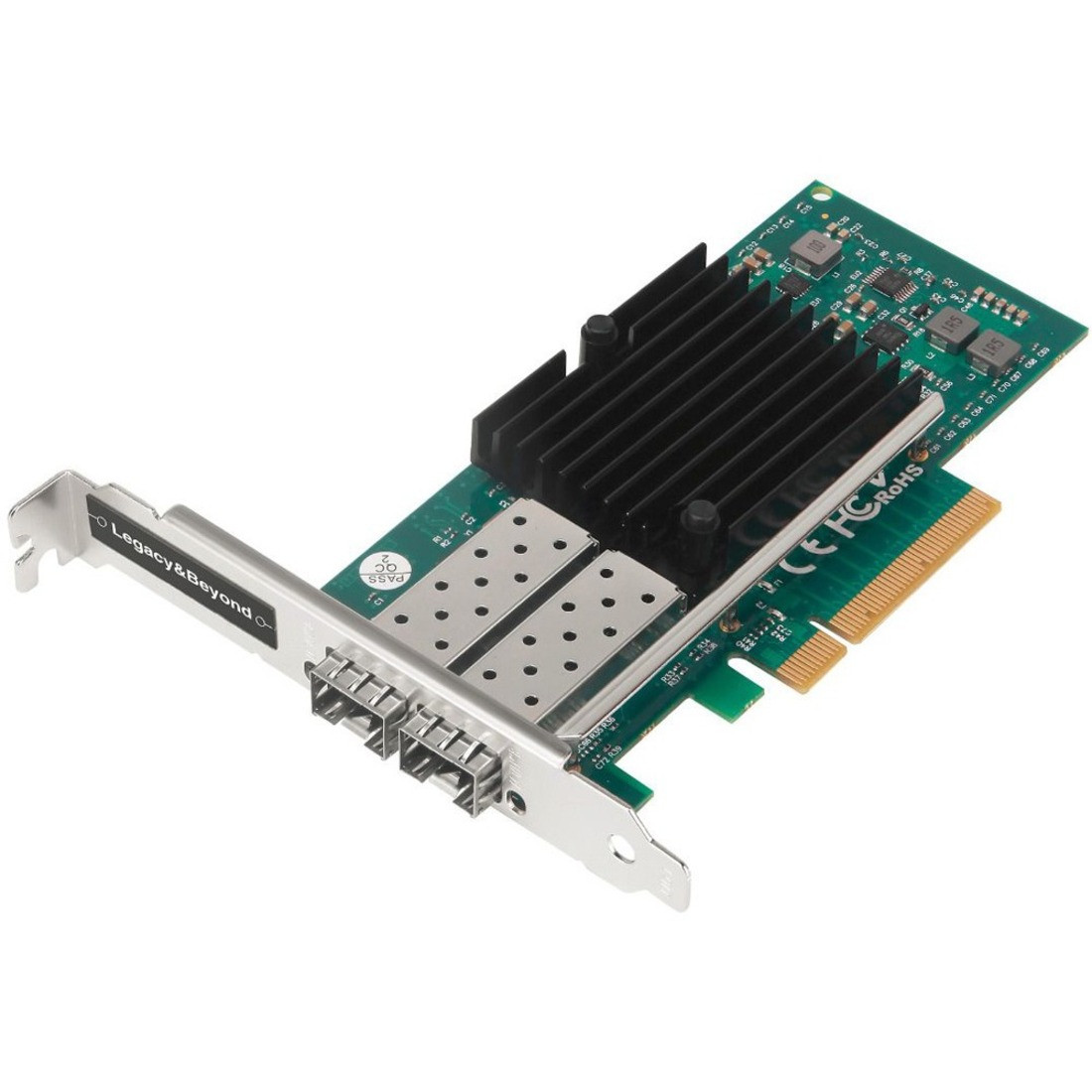 SIIG Dual Port 10G SFP+ Ethernet Network PCI Express - PCI Express 2.0 x8 - Optical Fiber - 10GBase-X - Plug-in Card - LB-GE0511-S1