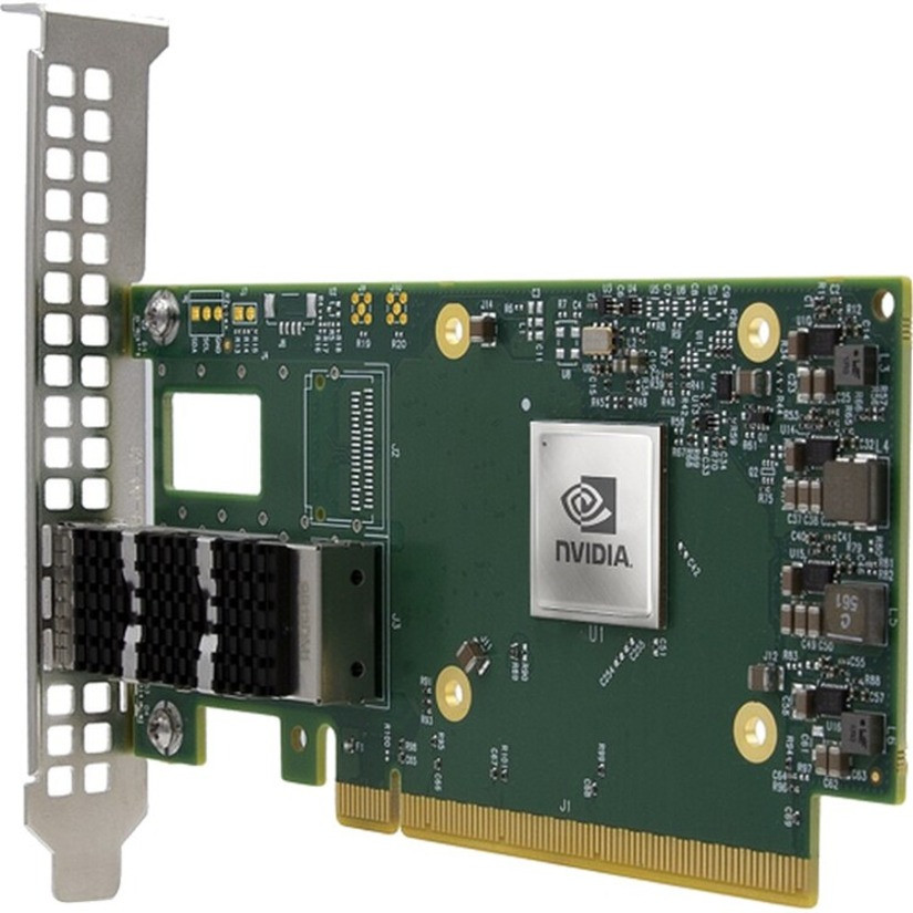 Nvidia ConnectX-6 Dx En MCX623105AE-VDAT 200Gigabit Ethernet Card - PCI Express 4.0 x16 - 1 Port(s) - Optical Fiber - Plug-in Card - MCX623105AE-VDAT