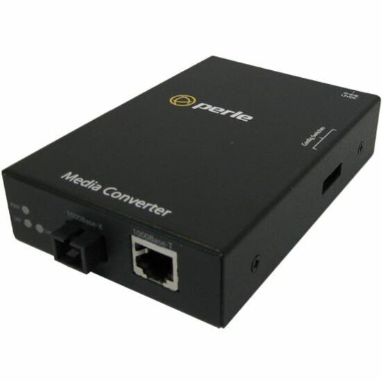 Perle S-1110-S1SC20D Media Converter - 1 x Network (RJ-45) - 1 x SC Ports - 1000Base-BX, 10/100/1000Base-T - 20 km - Rail-mountable, Rack-mountable, Wall Mountable - 05050944