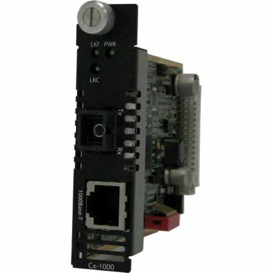 Perle CM-1000-S1SC120D Gigabit Ethernet Media Converter Managed Module - 1 x Network (RJ-45) - 1 x SC Ports - 10/100/1000Base-T, 1000Base-BX - 120 km - Internal - 05052880 Perle CM-1000-S1SC120D Gigabit Ethernet Media Converter Managed Module - 1 x Network (RJ-45) - 1 x SC Ports - 10/100/1000Base-T, 1000Base-BX - 120 km - Internal - 05052880