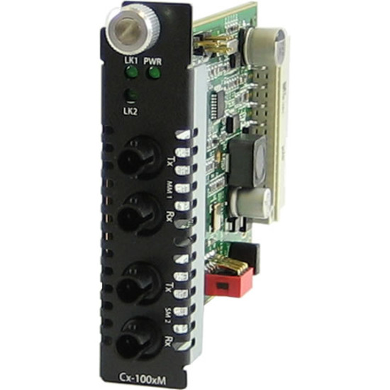 Perle C-1000MM-S2ST160 Media Converter - 2 x ST Ports - 1000Base-SX, 1000Base-ZX - 160 km - Internal - 05061460 Perle C-1000MM-S2ST160 Media Converter - 2 x ST Ports - 1000Base-SX, 1000Base-ZX - 160 km - Internal - 05061460