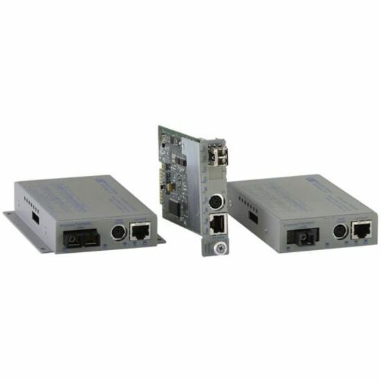 Omnitron iConverter GX/TM2 UTP to Fiber Media Converter - 1 x RJ-45 , 1 x SC Single Fiber - 10/100/1000Base-T, 1000Base-X - 8931N-1