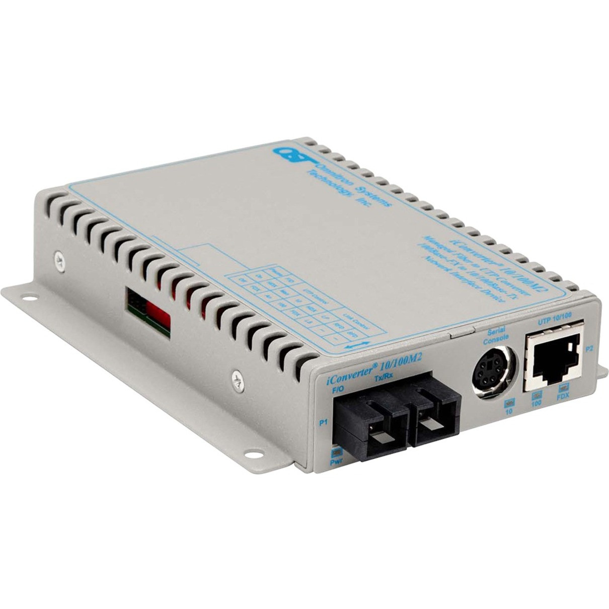 Omnitron iConverter Fast Ethernet Media Converter - 1 x RJ-45 , 1 x SC - 10/100Base-TX, 100Base-FX - Wall-mountable - 8902N-0-D