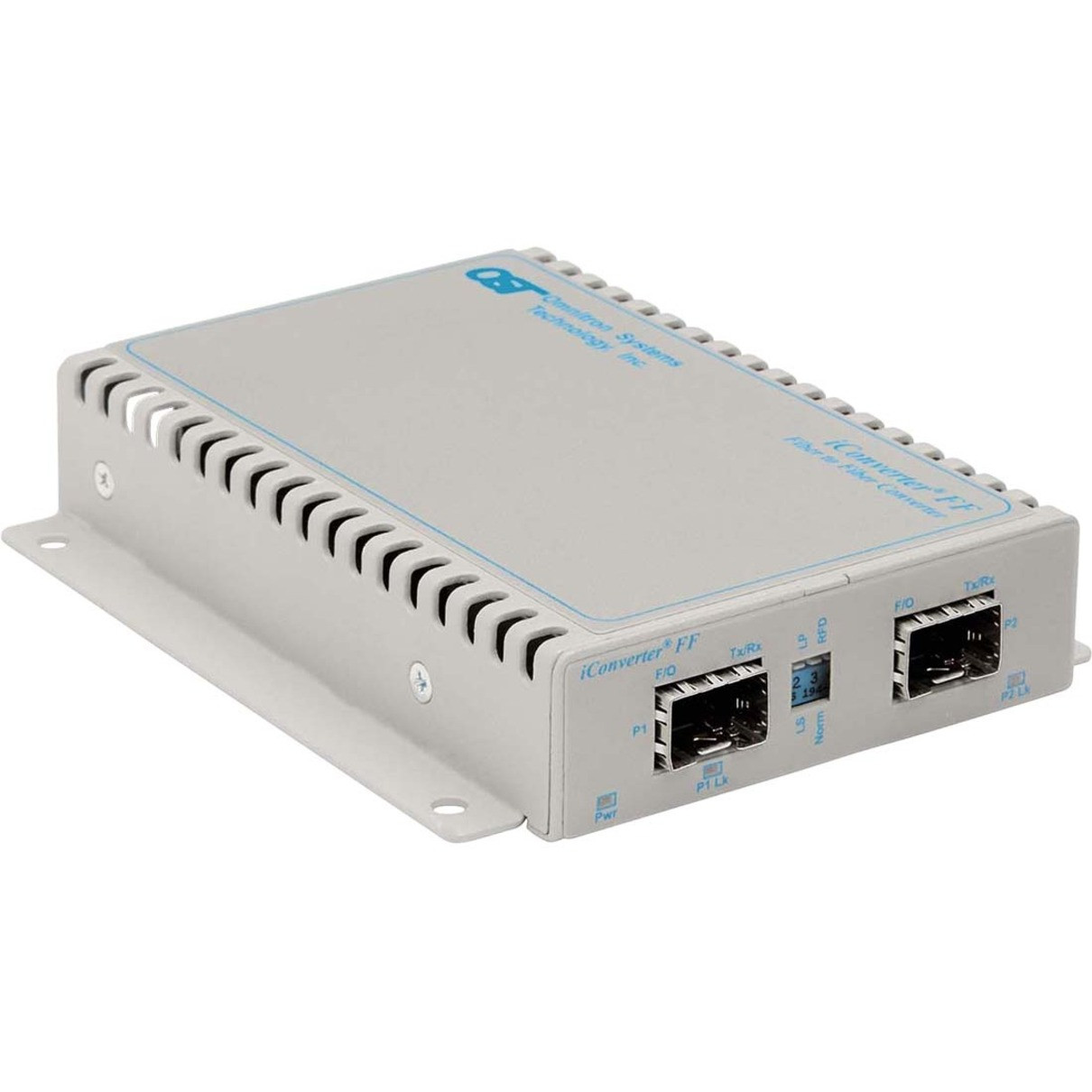 Omnitron iConverter 8699-0-D SFP to SFP Managed Protocol-Transparent Fiber Converter - 2.0 x Expansion Slots - 2 x SFP Slots - Wall Mountable - 8699-0-D