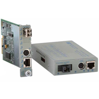 Omnitron iConverter Fast Ethernet Media Converter - 1 x RJ-45 , 1 x ST Duplex - 10/100Base-TX, 100Base-FX - Internal - 8900-0-W