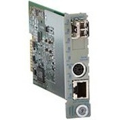 Omnitron iConverter GX/TM UTP to Fiber Media Converter - 1 x RJ-45 - 10/100/1000Base-T - 8923-1