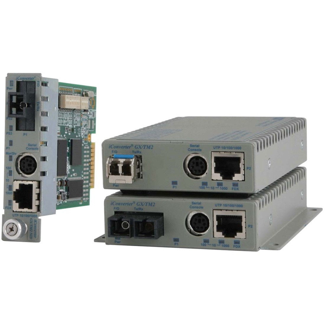 Omnitron 10/100/1000BASE-T UTP to 1000BASE-X Media Converter and Network Interface Device - 1 x Network (RJ-45) - 1 x LC Ports - DuplexLC Port - Single-mode - 0.1 mil Fiber - Gigabit Ethernet - 8927N-1-AW