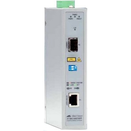 Allied Telesis 2-Port Gigabit Ethernet PoE+ Industrial Media Converter - AT-IMC1000T/SFP-80