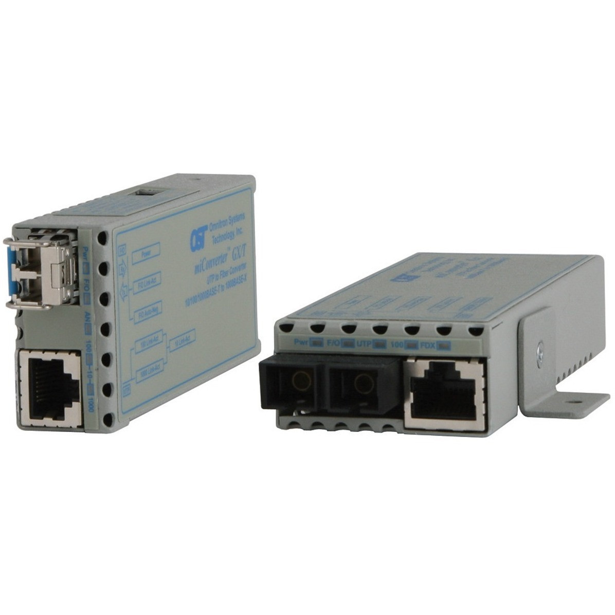 Omnitron 10/100/1000BASE-T to 1000BASE-X Ethernet Media Converter - 1 x Network (RJ-45) - 10/100/1000Base-T, 1000Base-X - 1.0 x Expansion Slots - SFP - 1 x SFP Slots - External, Wall Mountable - 1239-0-2