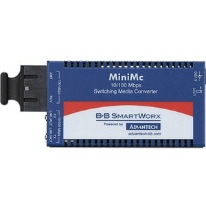 Advantech B+B SmartWorx Mini Media Converter, 100Mbps, Multimode 850nm, LFPT, 2km, SC - IMC-350-M8-A