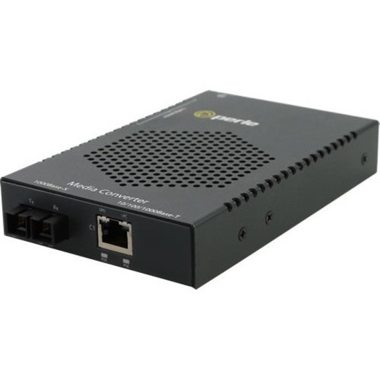 Perle S-1110HP-ST10-XT Transceiver/Media Converter - 1 x Network (RJ-45) - 1 x ST Ports - DuplexST Port - Single-mode - Gigabit Ethernet - 1000Base-LX/LH, 10/100/1000Base-T - 6.21 Mile - Rack-mountable, Rail-mountable, Wall Mountable - 05079940